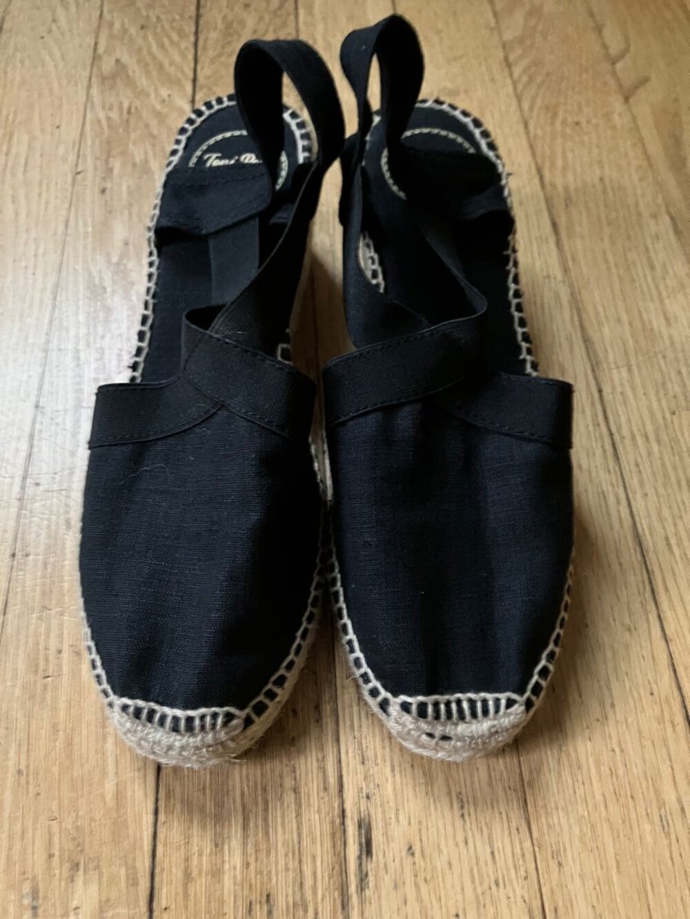 Toni Pons Medium wedge espadrilles: TER Black Size 38 (7.5) NEW